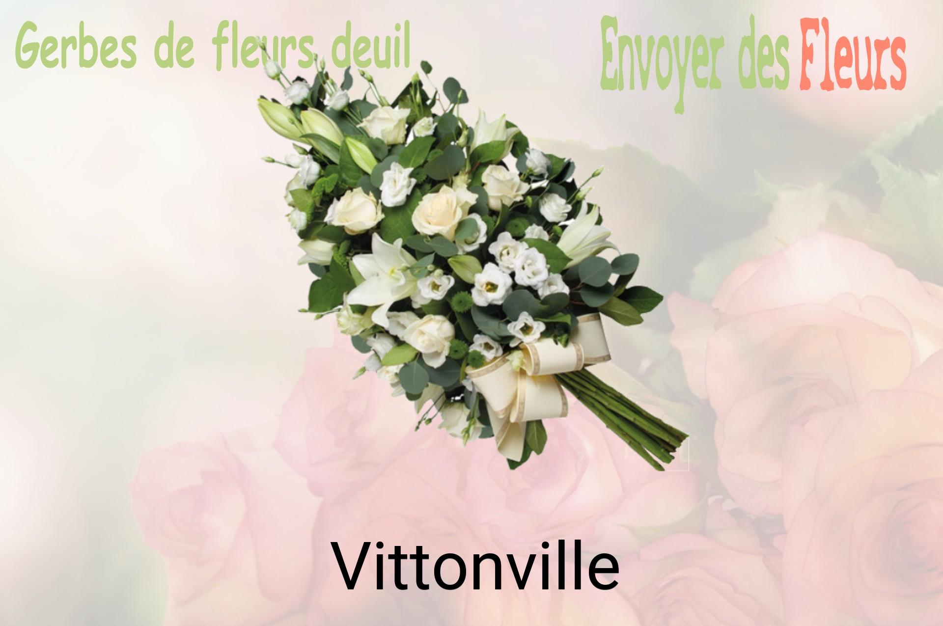Gerbe de fleurs de deuil livrée à Vittonville